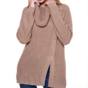 Fever Fever Womens Waffle Knit Cowl Camel Small